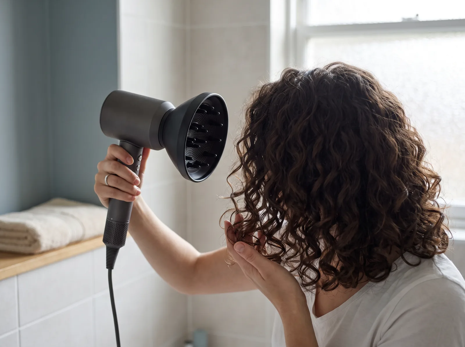 Illustration for Cura di capelli mossi e ricci, in modo semplice
